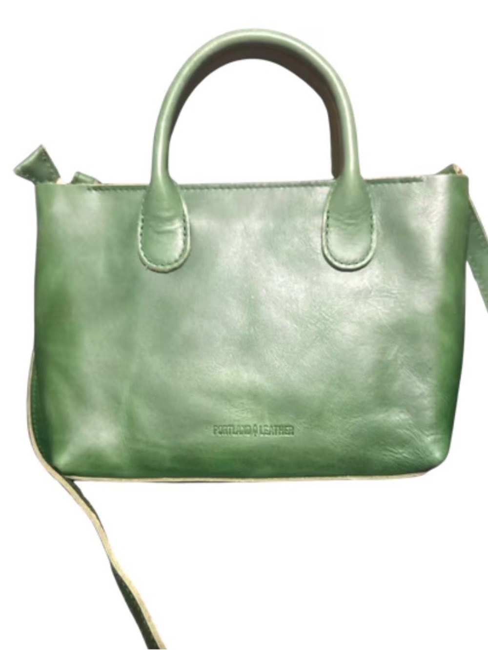 Portland Leather Goods Large Raindrop bag in Cowboy Mint